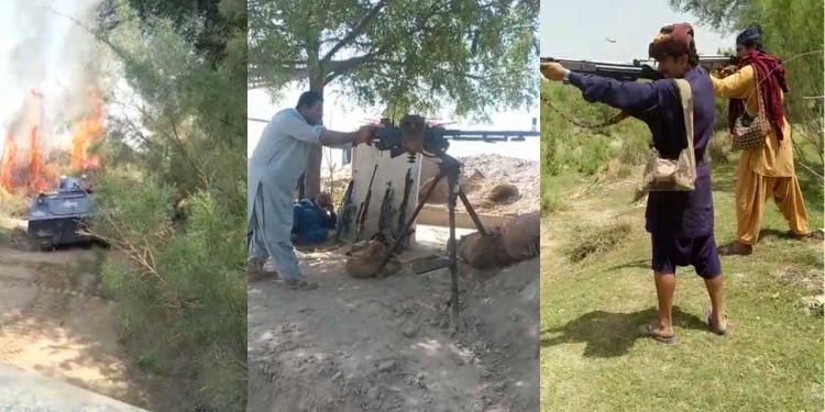 ڪنڌڪوٽ ڪچي ۾ آپريشن، پوليس ۽ ڌاڙيلن جا هڪ ٻئي تي راڪيٽ فائر