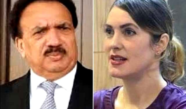امریکی صحافی سینتھیا نے رحمن ملک کیخلاف مقدمہ درج کرنے کی درخواست دیدی