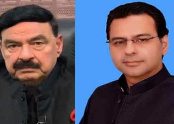 عدم اعتماد سے پہلے لفظی لڑائی، ق لیگ پر تنقید، مونس الٰہی ، شیخ رشید آمنے سامنے