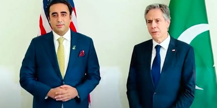 وزیرخارجہ بلاول بھٹو کی امریکی ہم منصب انٹونی بلنکن سے ملاقات