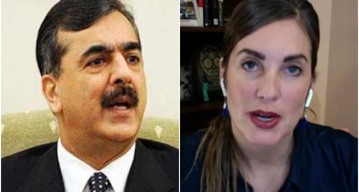 Cynthia Ritchie slaps Yusuf Raza Gillani with Rs120 million legal notice