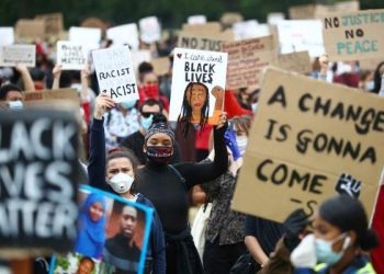 George Floyd murder case: Protesters chant ‘no justice, no peace’ in London