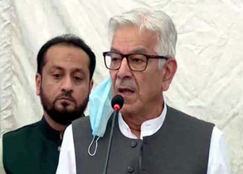 Khawaja Asif appears before NAB, accuses govt of defamation