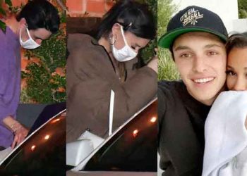 Ariana Grande enjoys dinner date with her fiancé Dalton Gomez