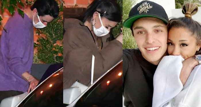 Ariana Grande enjoys dinner date with her fiancé Dalton Gomez
