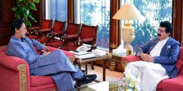 PM Imran assures Sadiq Sanjrani of govt, allies support