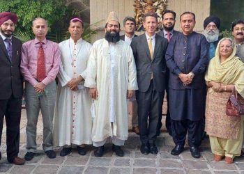 Cheela Ram Kewalani and NCM member meets British High Commissioner in Pakistan