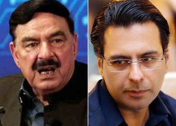 No-confidence motion: Sheikh Rasheed, Moonis Elahi come face-to-face