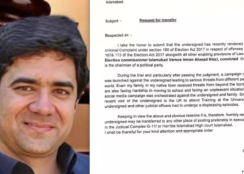 Judge Humayun Dilawar discloses security threats to him, children in letter to CJ