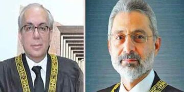 Justice Muneeb Akhtar takes oath as acting CJP